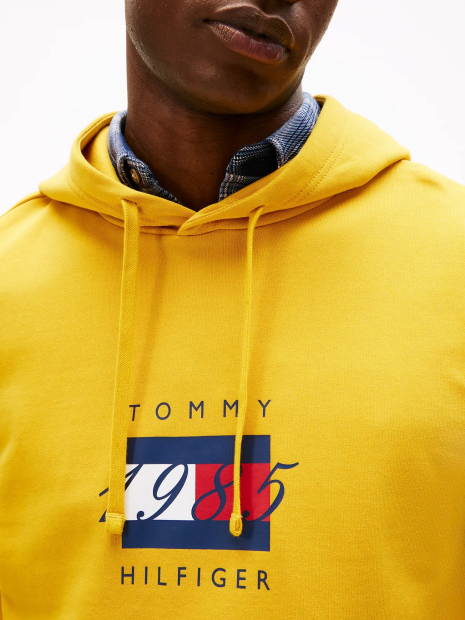 Мужское худи Tommy Hilfiger с капюшоном 1160221397 (Желтый L)