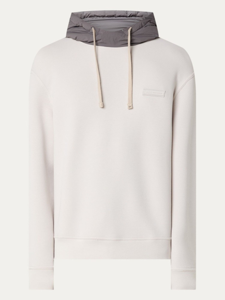 Чоловічий худі Armani Exchange з контрастним капюшоном 1160226731 (Бежевий/Сірий XXL)