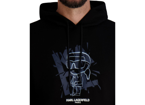 Чоловічий худі Karl Lagerfeld Paris з капюшоном 1160665789 (Чорний L)