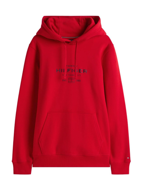 Чоловічий худі Tommy Hilfiger на флісі 1161245174 (Червоний XXL)