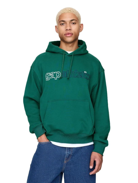 Мужское худи GAP на флисе 1161421295 (Зеленый XS)