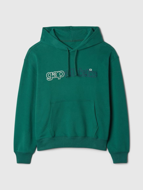 Мужское худи GAP на флисе 1161421295 (Зеленый XS)