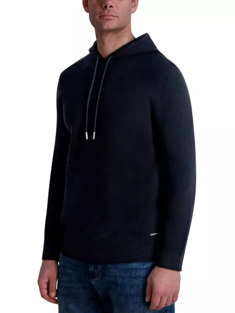 Мужское вязаное худи Karl Lagerfeld Paris 1161630772 (Синий XXL)