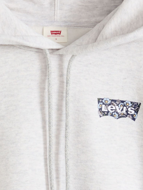 Жіноче худі Levi's на флісі 1161779575 (Сірий S)