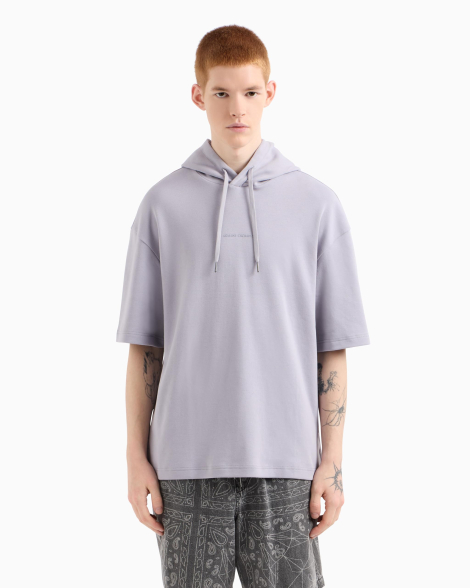 Мужское худи с короткми рукавами Armani Exchange 1161832220 (Сиреневый XXL)