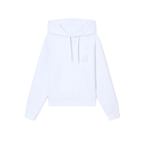 Женское худи Armani Exchange с логотипом из страз 1162095430 (Белый XS)