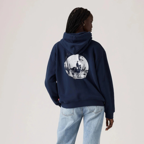 Женское худи Levi's на флисе 1162960384 (Синий XXL)