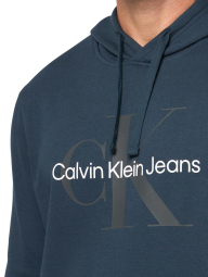 Мужское худи на флисе Calvin Klein с логотипом 1159838631 (Синий XXL)