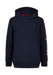 Детское худи на флисе Tommy Hilfiger с логотипом 1159839573 (Синий L)