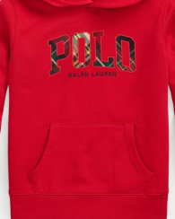Детское худи на флисе Polo Ralph Lauren с логотипом 1159839814 (Красный L)