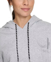 Женское худи на флисе Calvin Klein с капюшоном 1159839821 (Серый M)