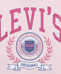 Стильное худи Levi's на флисе 1159840462 (Розовый 140-155)
