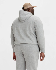 Мужское худи Levi's на флисе 1159841046 (Серый XL)