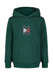 Детское худи на флисе Tommy Hilfiger с логотипом 1159841281 (Зеленый XL)