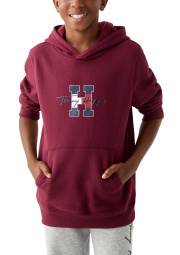Детское худи на флисе Tommy Hilfiger с логотипом 1159841283 (Бордовый XL)