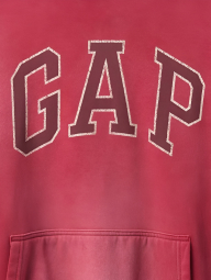 Стильное худи GAP флис 1159841563 (Красный S)