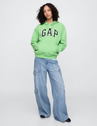 Стильное худи GAP на флисе 1159841622 (Зеленый S)