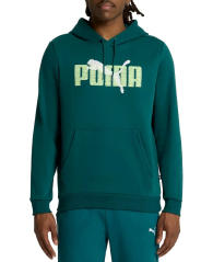 Мужское худи Puma на флисе 1159841761 (Зеленый S)