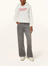Женское худи с логотипом Tommy Hilfiger на флисе 1159842696 (Белый L)