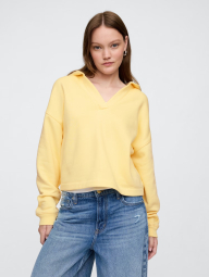 Женское худи на флисе GAP с V-образным вырезом 1159843216 (Желтый XL)