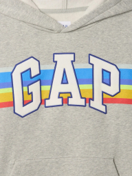Детское худи на флисе GAP с логотипом 1159843374 (Серый S)