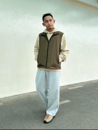 Стильне худи з капюшоном UNIQLO 1159845117 (Бежевий XL)