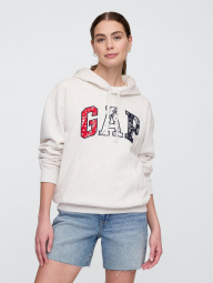 Стильное худи GAP на флисе 1159844274 (Серый XS)