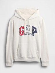 Стильное худи GAP на флисе 1159844274 (Серый XS)