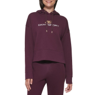 Женское худи DKNY на флисе 1159844542 (Бордовый L)