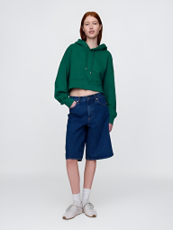 Укорочене худи GAP 1159844708 (Зелений M)