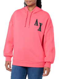 Женское худи Armani Exchange с капюшоном 1159846597 (Розовый S)