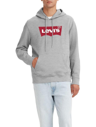 Мужское худи Levi's с логотипом 1159847374 (Серый S)