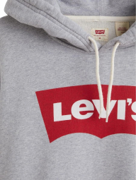 Мужское худи Levi's с логотипом 1159847374 (Серый S)