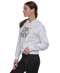 Женское худи DKNY на флисе 1159847507 (Белый S)