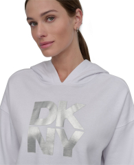 Женское худи DKNY на флисе 1159847507 (Белый S)