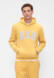 Мужское худи на флисе GAP с логотипом 1159848060 (Желтый M)