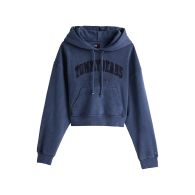 Женское укороченное худи Tommy Hilfiger с капюшоном 1159852810 (Синий M)