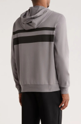 Мужское худи HUGO by Hugo Boss с логотипом 1159854696 (Серый XXL)