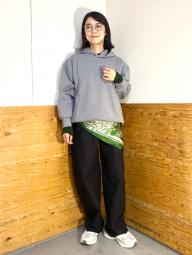 Худі оверсайз UNIQLO 1159856207 (Сірий XXL)