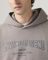 Чоловічий худий Levi's з принтом 1159857390 (Сірий S)