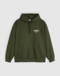 Мужское худи на флисе Levi's с принтом 1159858843 (Зеленый XL)
