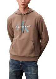 Чоловічий худі на флісі Calvin Klein з логотипом 1159862124 (Коричневий XXL)