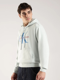 Чоловічий худі на флісі Calvin Klein з логотипом 1159862170 (Блакитний S)