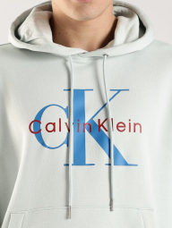Чоловічий худі на флісі Calvin Klein з логотипом 1159862170 (Блакитний S)