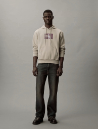 Мужское худи на флисе Calvin Klein с логотипом 1159862200 (Бежевый XL)