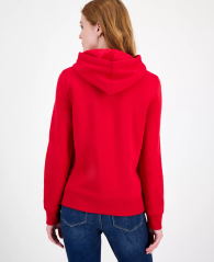 Женское худи Tommy Hilfiger на флисе 1159862519 (Красный S)