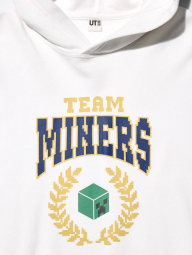 Худи Minecraft UNIQLO с капюшоном 1159862529 (Белый 9-10) на рост 135-145 см