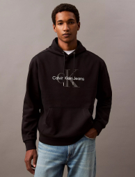 Мужское худи на флисе Calvin Klein с логотипом 1159862986 (Черный M)