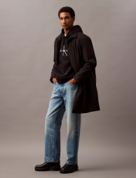 Мужское худи на флисе Calvin Klein с логотипом 1159862986 (Черный M)