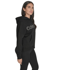 Женское худи на флисе Calvin Klein с капюшоном 1159864588 (Черный L)